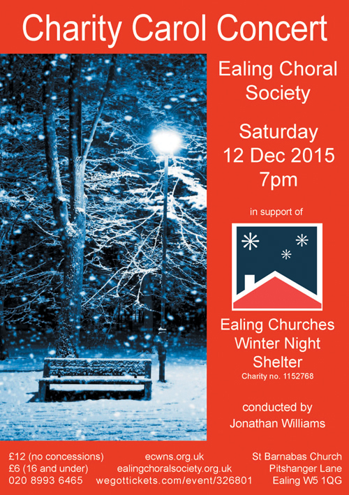 Charity Carol Concert In Support Of Ealing Churches Winter Night